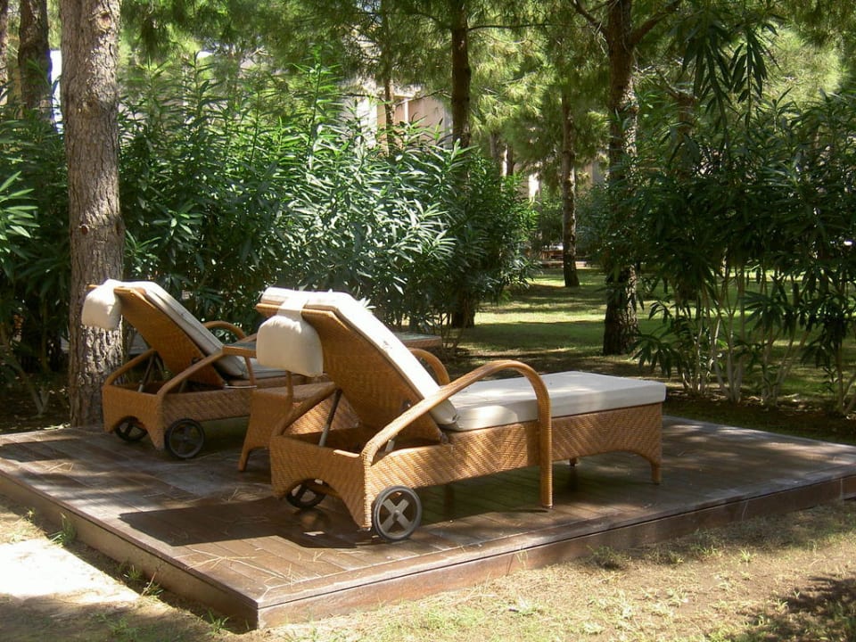 Liegen auf der Terrasse Gloria Serenity Resort