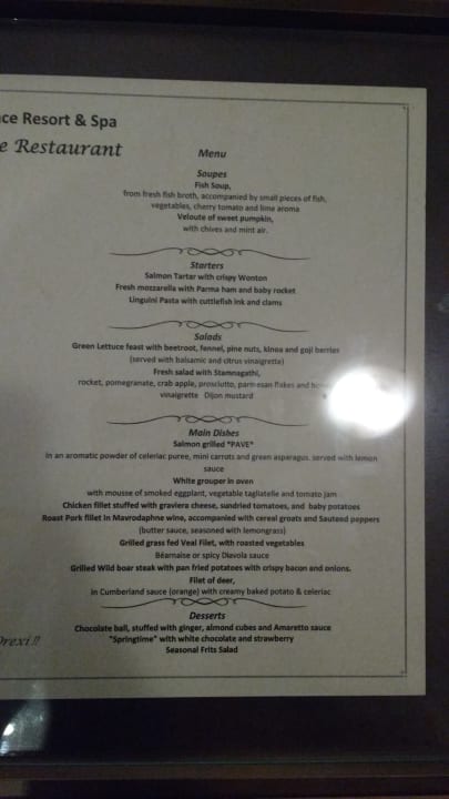 Restaurant Athina Palace Resort & Spa