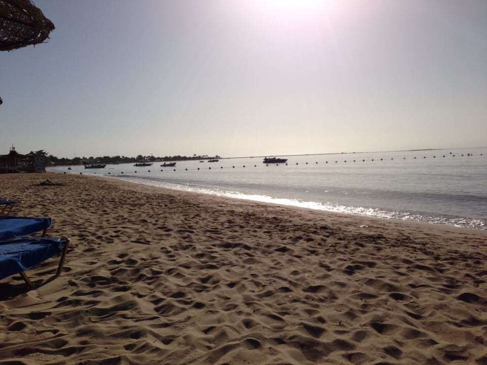 Hotelstrand um 7 Uhr morgens JAZ Dahabeya