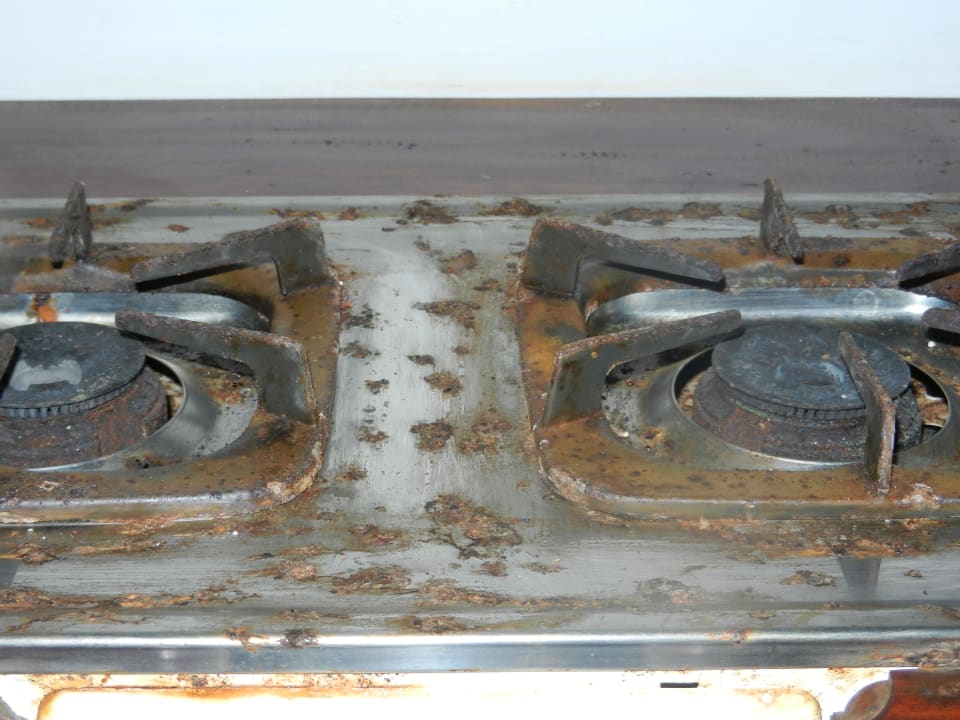 Kocher im Appartement, nur Rost Palm Beach Guesthouse