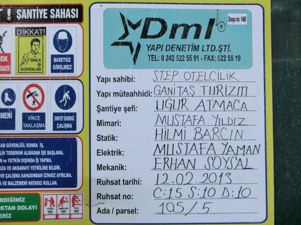 Baubeginn des Rohbaues 12.02.13 Dizalya Palm Garden