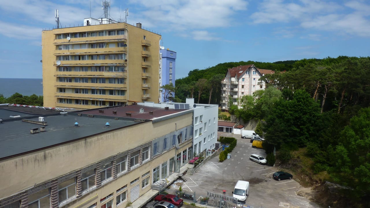 Blick zum Innenhof Vestina Wellness & Spa Hotel