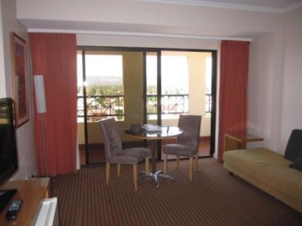 Ausblick in Richtung Balkon Stamford Grand Hotel