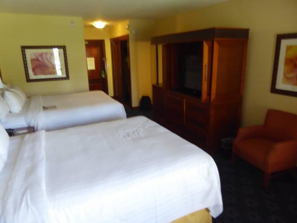 Widok spod okna Hotel Courtyard by Marriott Kauai at Coconut Beach