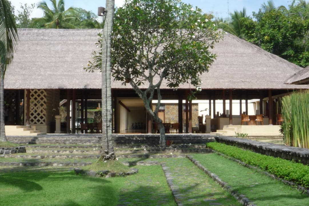 Blick auf´s Resataurant am Nachmittag Hotel Alila Manggis