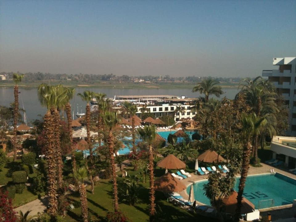 Blick von Zimmer 532  Pyramisa Hotel Luxor