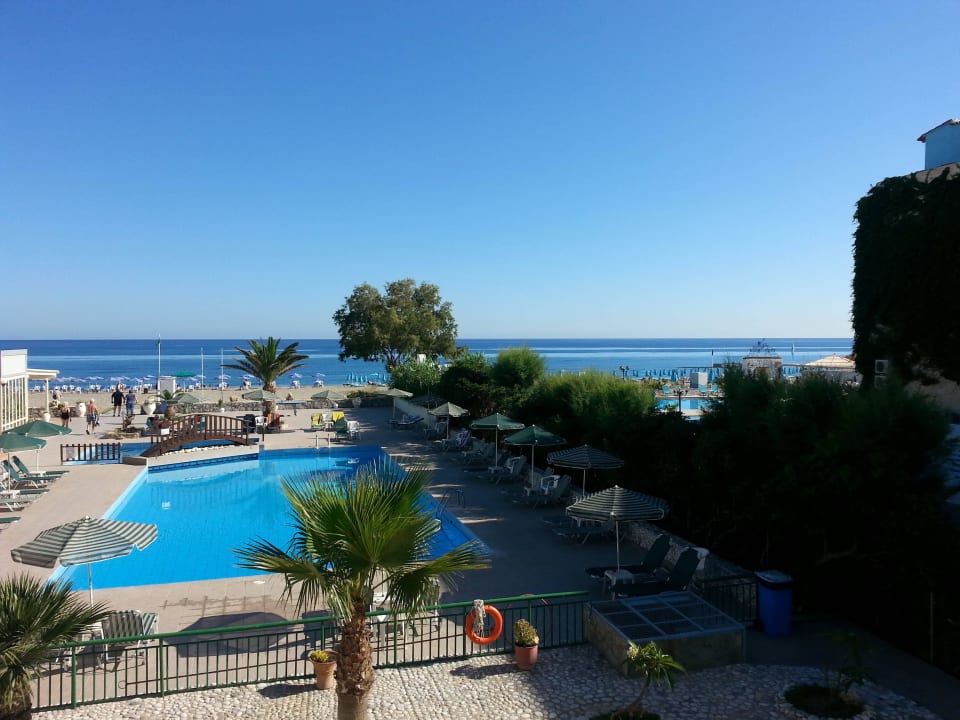 Aussicht von unserem Balkon Hotel Kathrin Beach