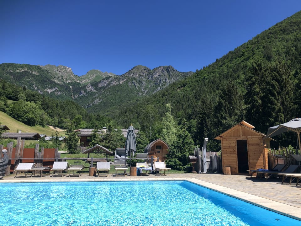 Pool Ledro Mountain Chalets