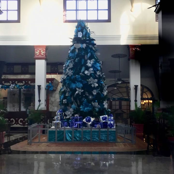 Weihnachtsbaum in der karibik Hotel Riu Bambu