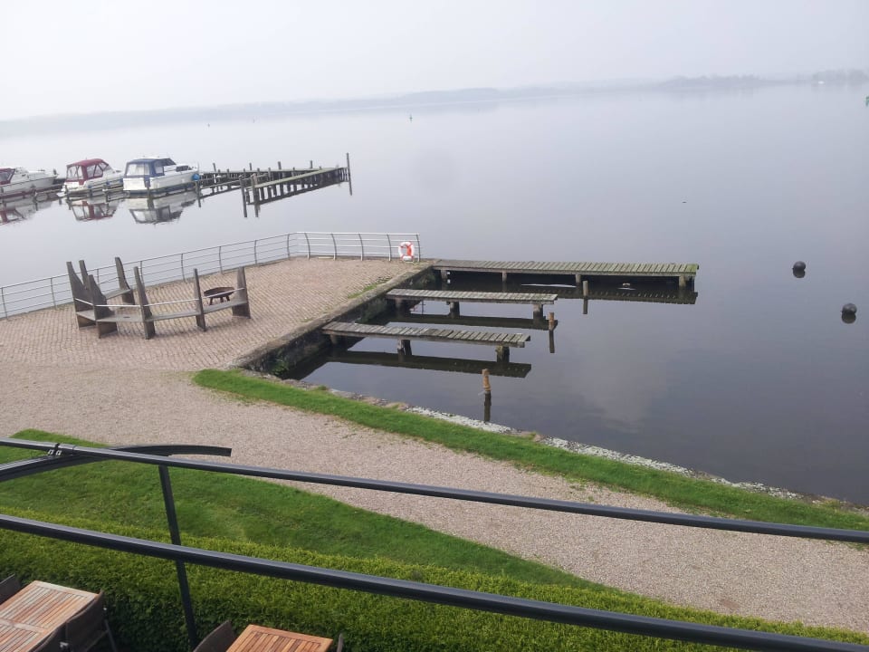 Blick vom Balkon Pension Bootshaus