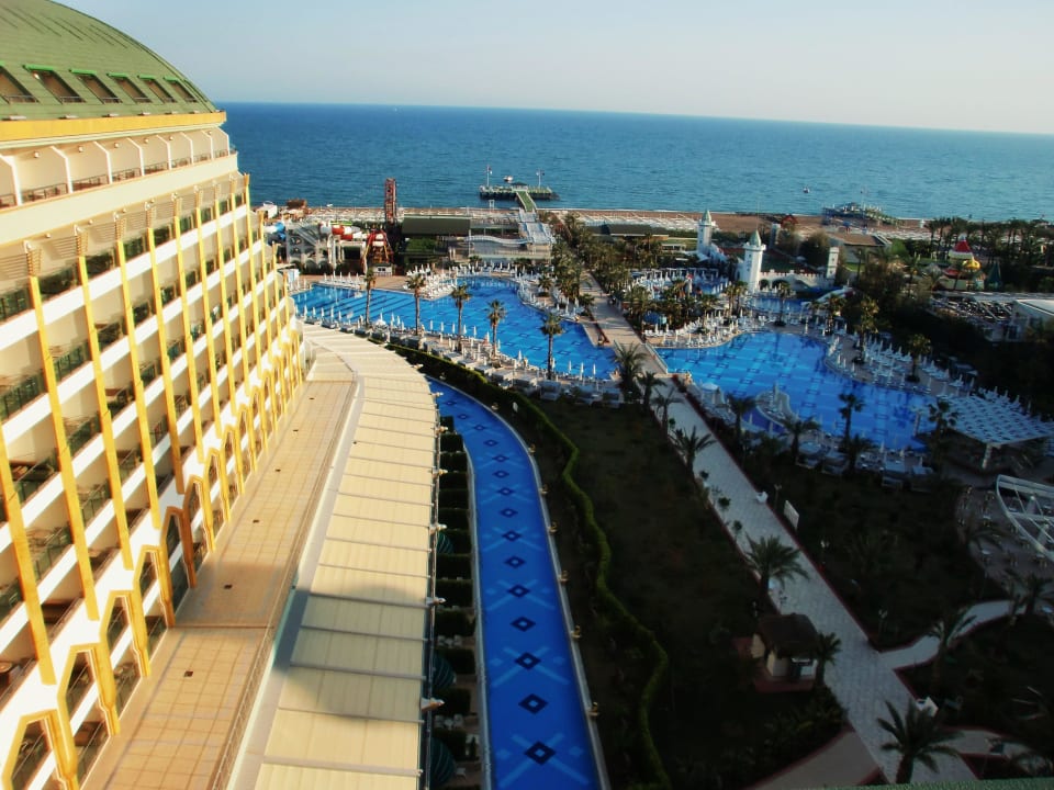 Aussicht vom Balkon Hotel Delphin Imperial