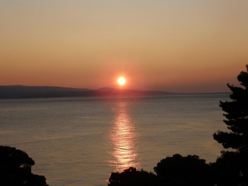 Sonnenuntergang vom Balkon aus Bluesun Hotel Soline