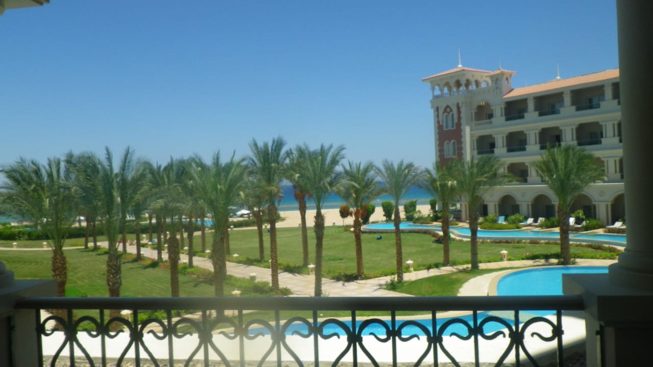 Blick vom Zimmer/Balkon auf Garten Baron Palace Sahl Hasheesh