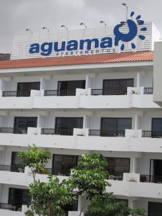 Hotelansicht vom Balkon Hotel Aguamar