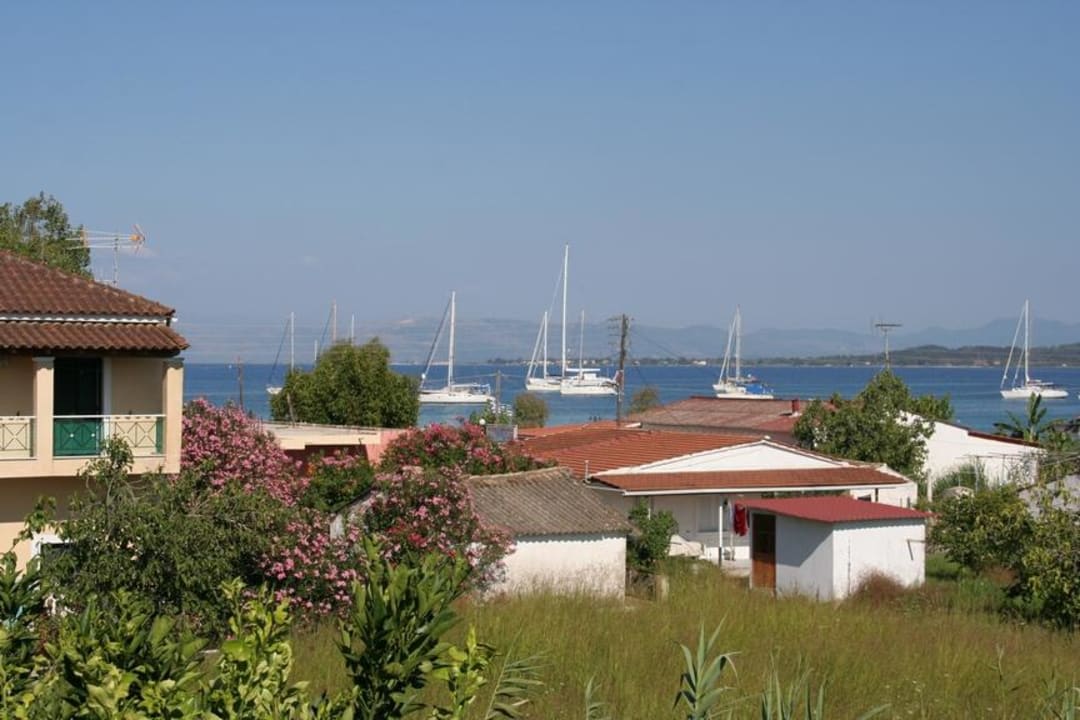 Blick vom Balkon Pension Egrypos