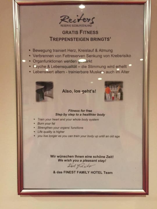 Hotelfitness Reiters Finest Family Hotel