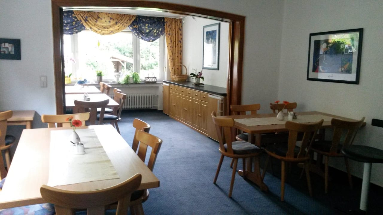 Frühstücks- und Aufenthaltsraum Aktivpension Regenbogen