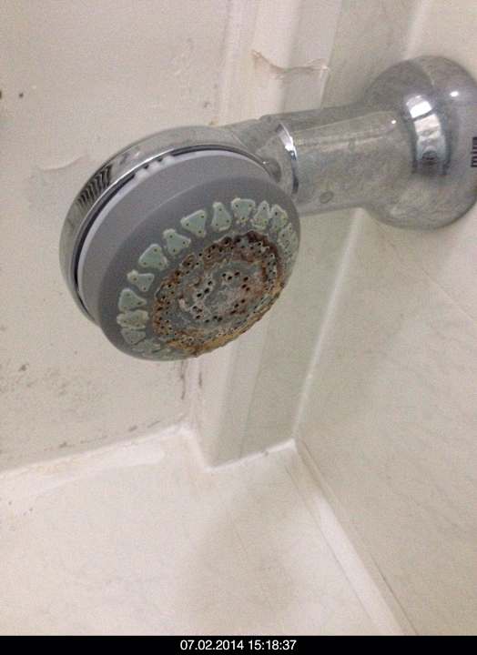 Verkaltkter Duschkopf The Park Hotel