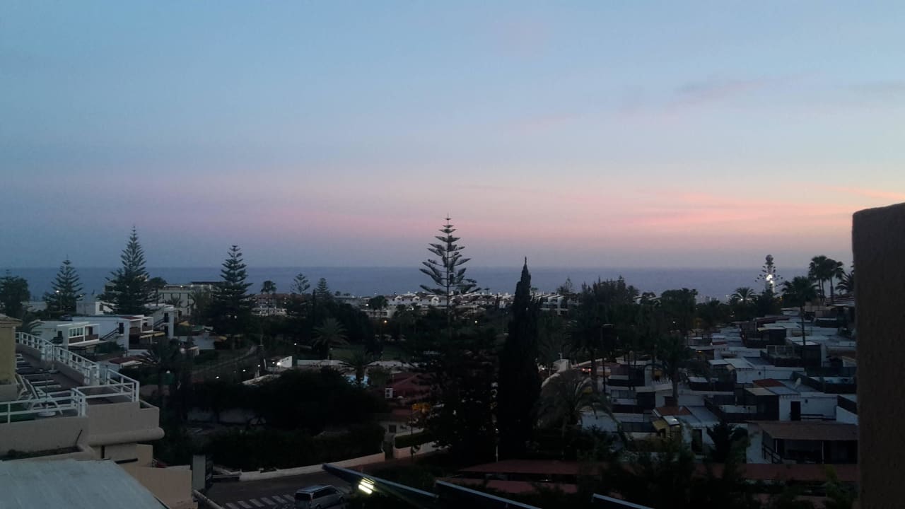 Blick vom Balkon auf das Meer Gloria Palace San Agustin Thalasso & Hotel