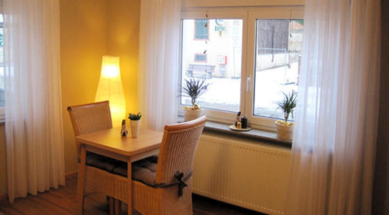 Sitzecke Schlafzimmer 1 Ferienwohnung Aurora