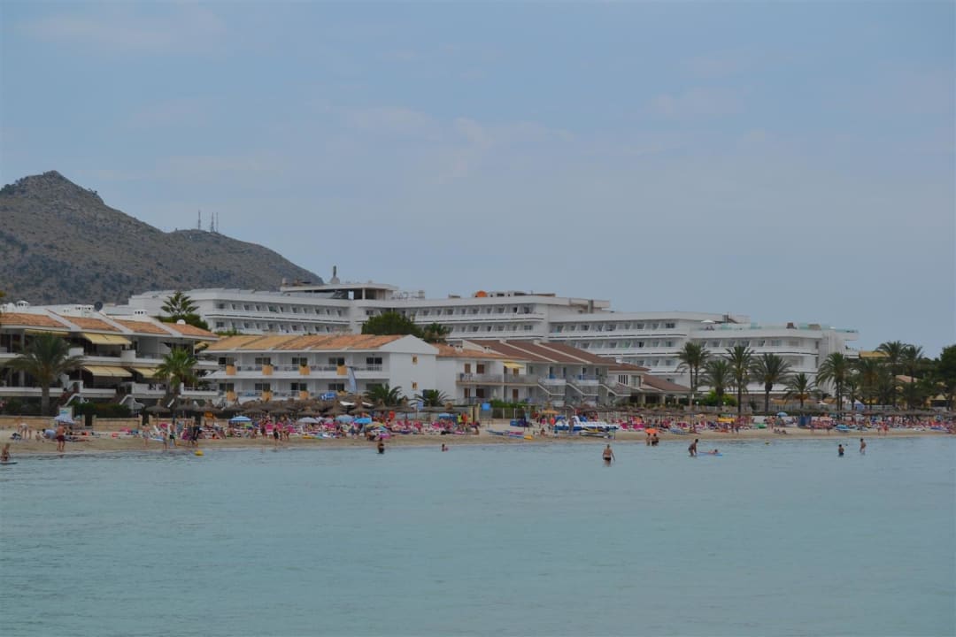 "Condesa de la Bahia" vom Strand aus fotografiert Hotel Condesa