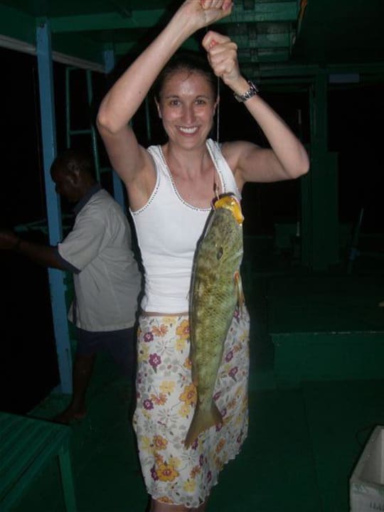 Erfolg beim Nachtfischen Cinnamon Hakuraa Huraa Maldives