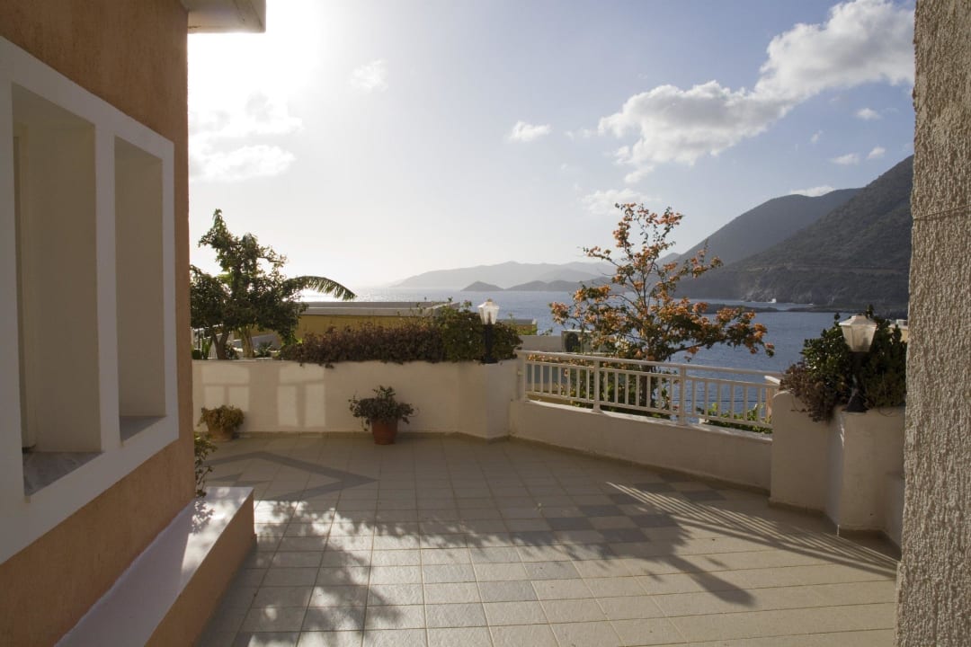 Blick von der Terrasse Ormos Atalia Village