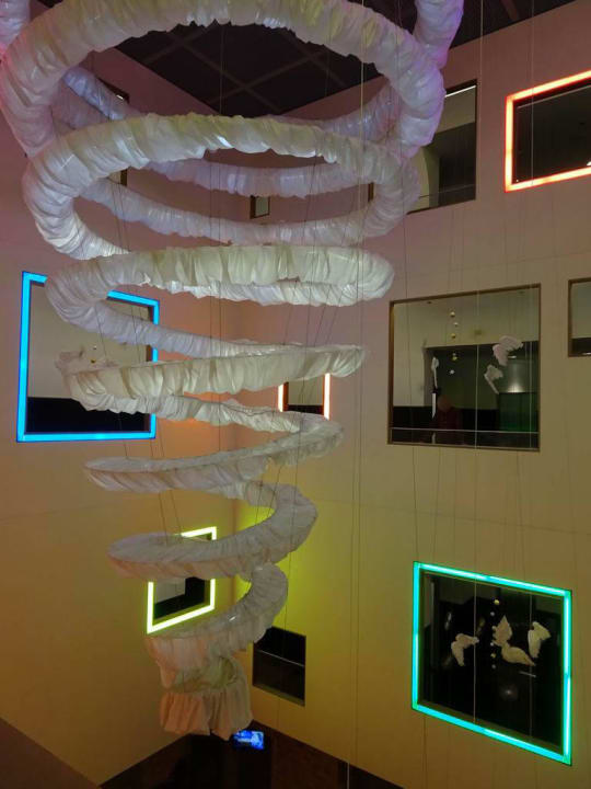 View from 2nd floor hallway Grand Budapest