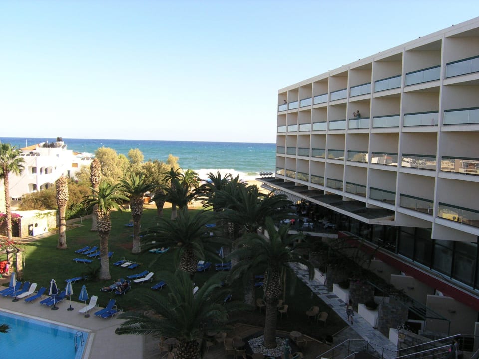 Vom Balkon in Richtung Strand Calimera Sirens Beach