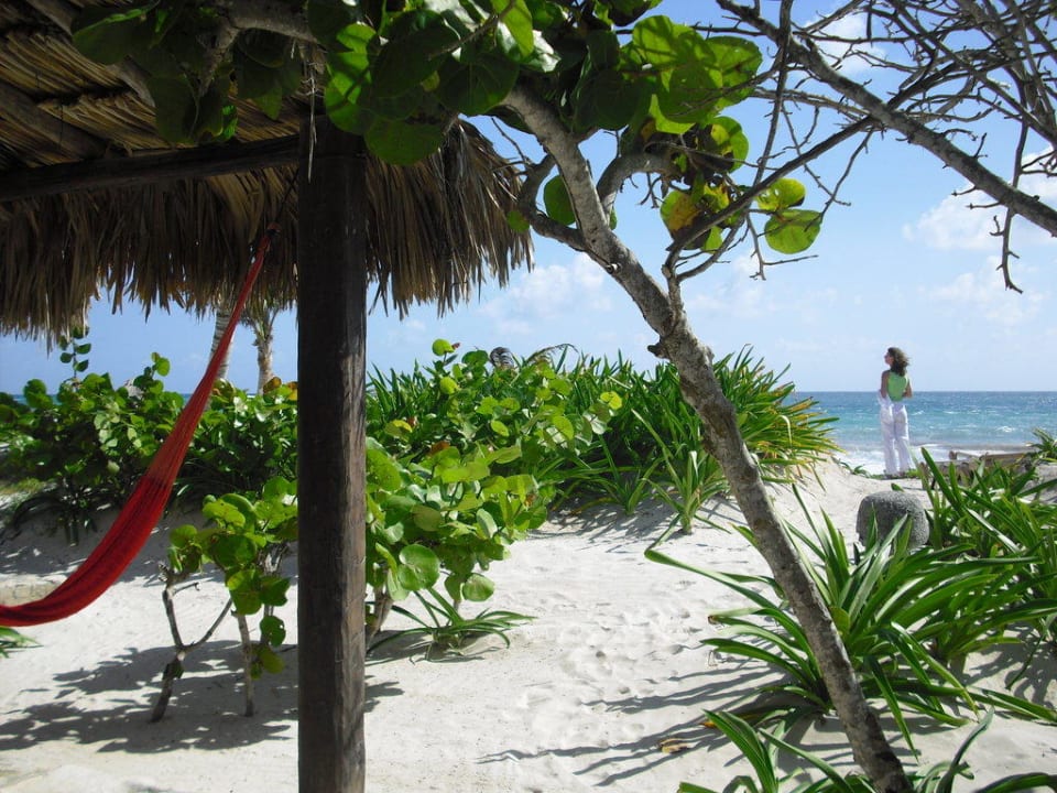 Meerblick von einer Cabana Ferienhäuser Retiro Maya Tulum