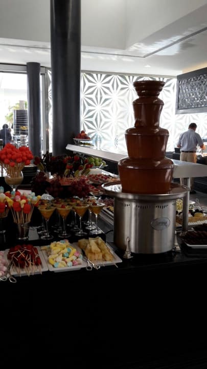 Schokobrunnen zum Dessert  Hotel Riu Palace Meloneras