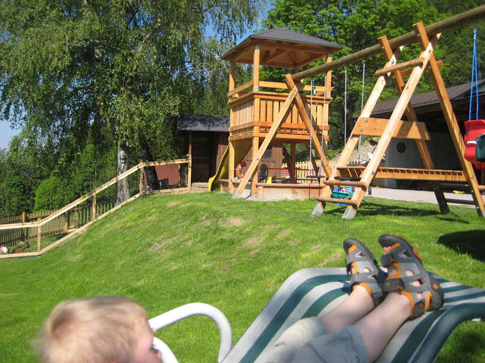 Der neue Spielplatz echt top! Bergbauernhof Pension Irxner