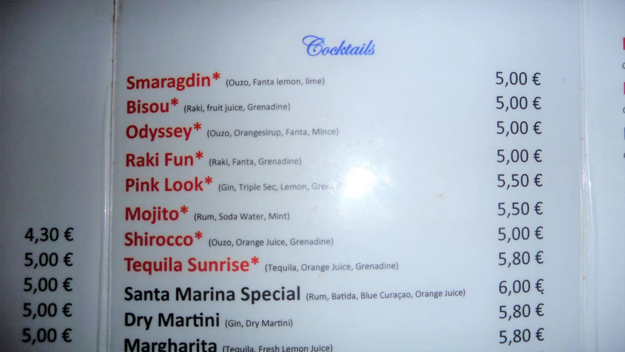 Restaurant Santa Marina Beach