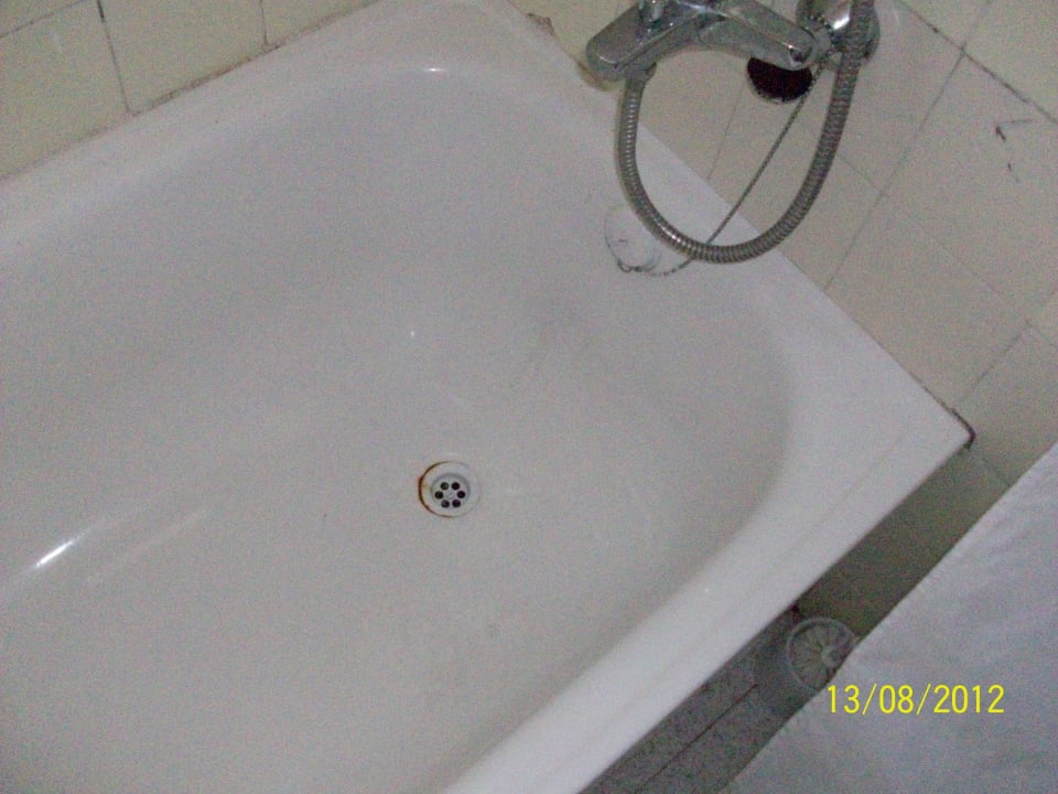 Verschmutzte Duschwanne Sun Club Eldorado