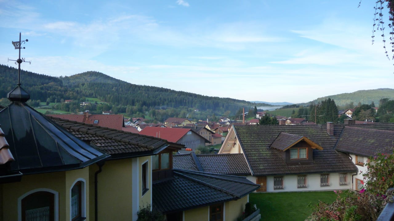 Ausblick vom Balkon Hotel Bergknappenhof