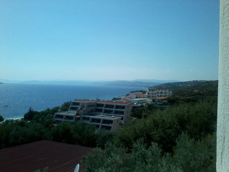 Blick zum Meer Akrathos Beach Hotel
