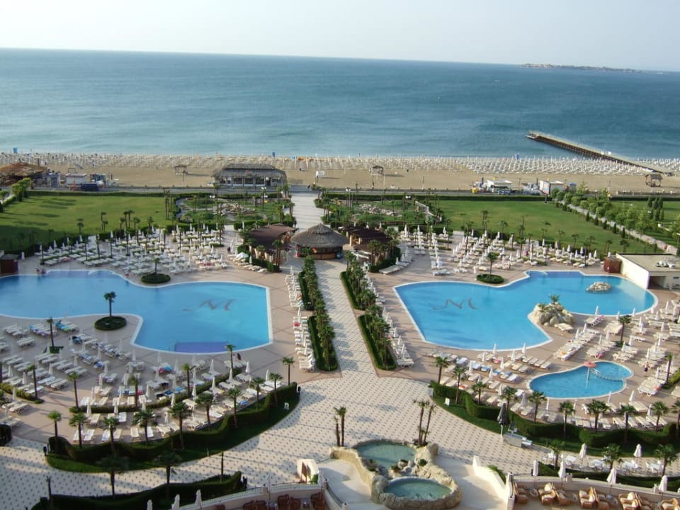 Blick vom Balkon DIT Majestic Beach Resort
