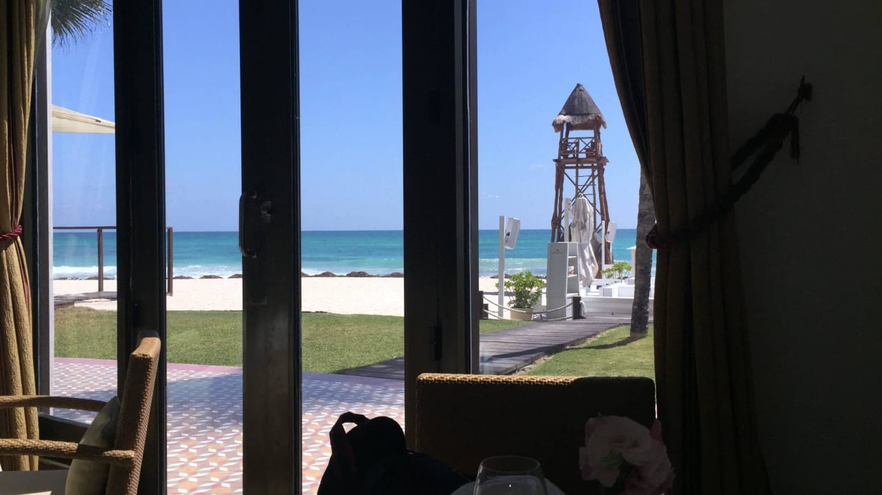 Ausblick beim Mittagessen  JOIA Paraiso by Iberostar