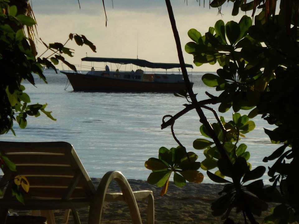 Blick aus unserem Garten auf`s Meer Summer Island Maldives