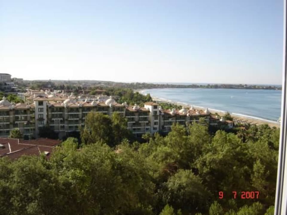 Blick vom Zimmerbalkon Melas Resort Hotel