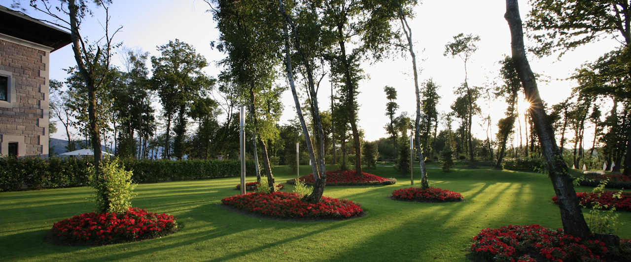 Gartenanlage Hotel Castillo Del Bosque La Zoreda