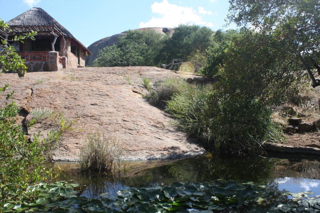 Das Restaurant auf dem Berg Hotel Klein Bolayi Game Lodge