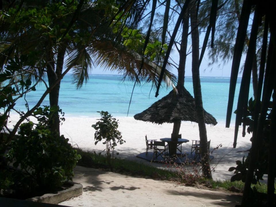 Hotelstrand/Möglichkeit zum Essen für Seafood Pongwe Beach Hotel