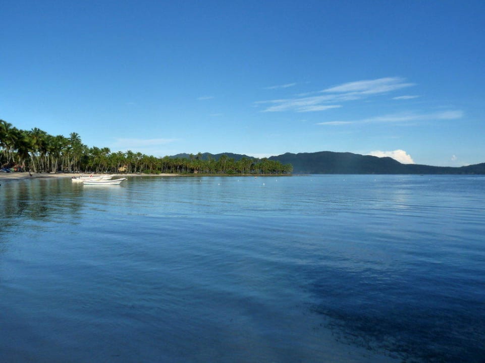 Blick vom Hotelstrand am Morgen Wyndham Alltra Samana