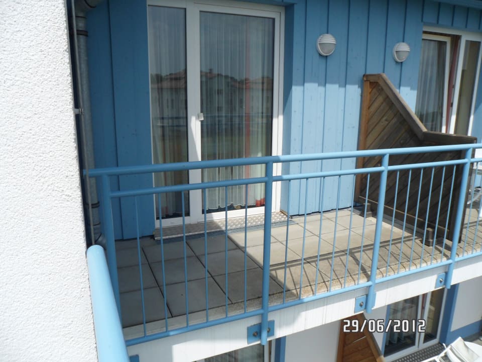 Balkon am Schlafraum Hotel Hanse-Kogge
