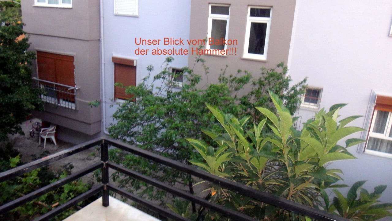 Blick vom Minibalkon (Drecksnest) Hotel Angora