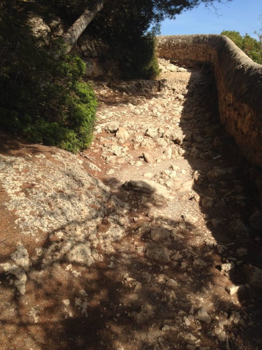 Weg zum Strand blau punta reina