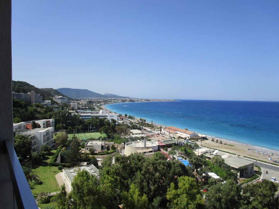 Ausblick 9tes Stockwerk Rodos Palace Hotel