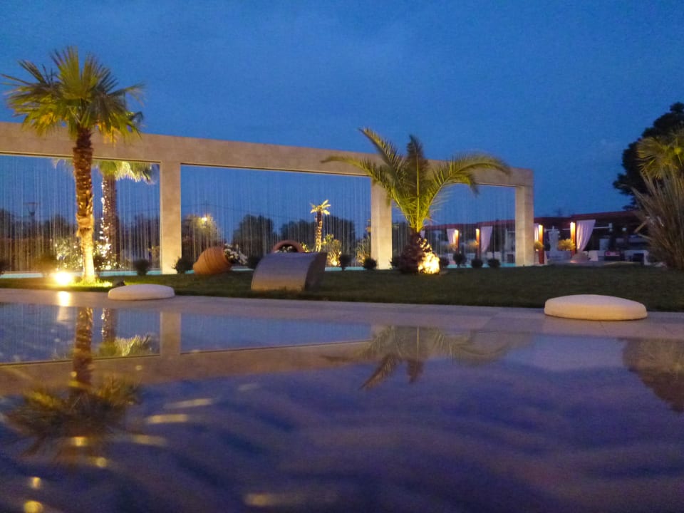 Blick auf die Anlage von der Terrasse alltoura Club Hotel Poseidon Palace