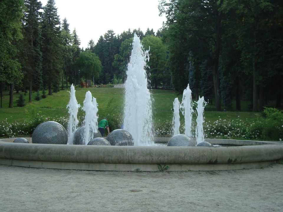 Einer der vielen Brunnen Kurhotel Wielka Pieniawa